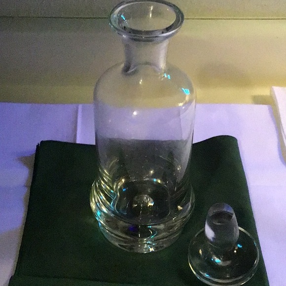 Krosno Poland Vintage Crystal Decanter, 1 Lt. With Stopper - Picture 4 of 9